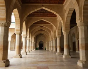 Masjid corridor - Quranic Tarbiyah