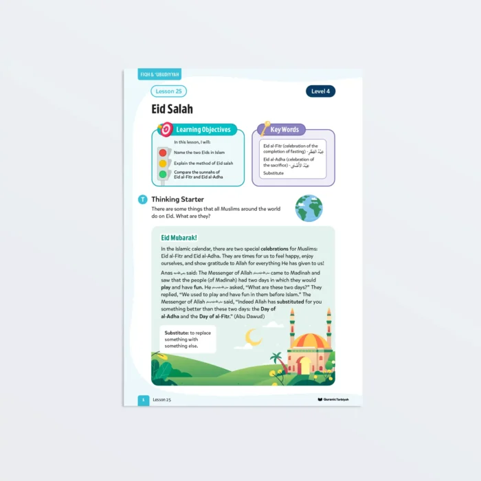 Lesson25-Eid-Salah-L4-Fiqh-Ubudiyyah Page1 Featured