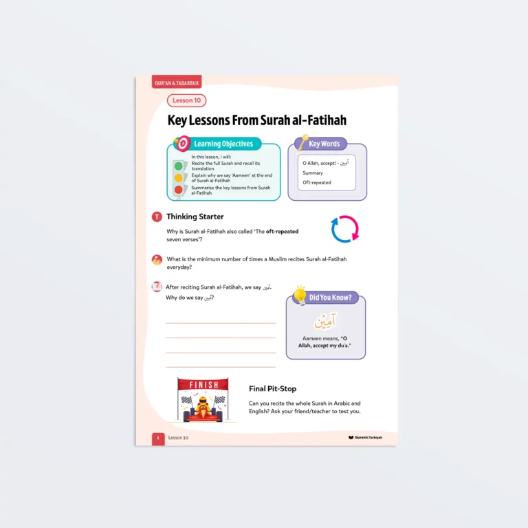Lesson10-Key-Lessons-From-Surah-al-Fatihah-L3-Quran-Tadabbur-P1 Featured-V2