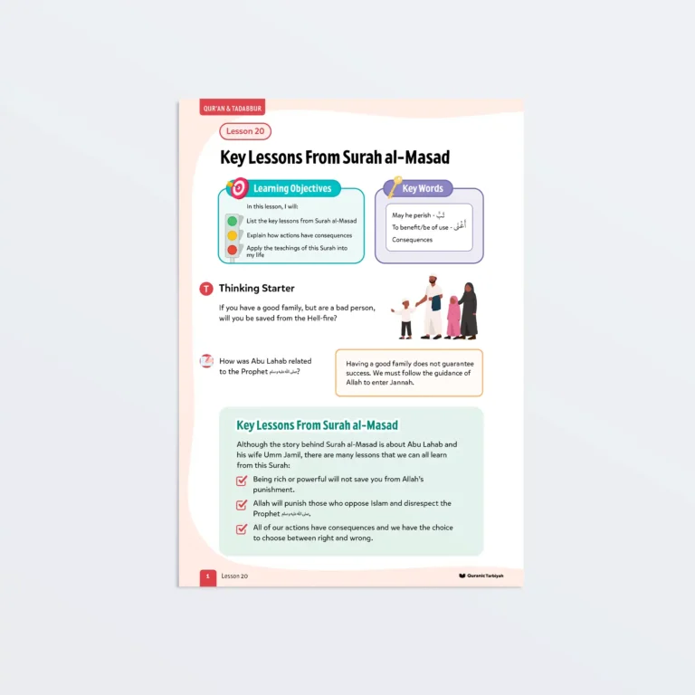 Lesson20-Key-Lessons-From-Surah-al-Masad-L3-Quran-Tadabbur-P1 Featured-V2
