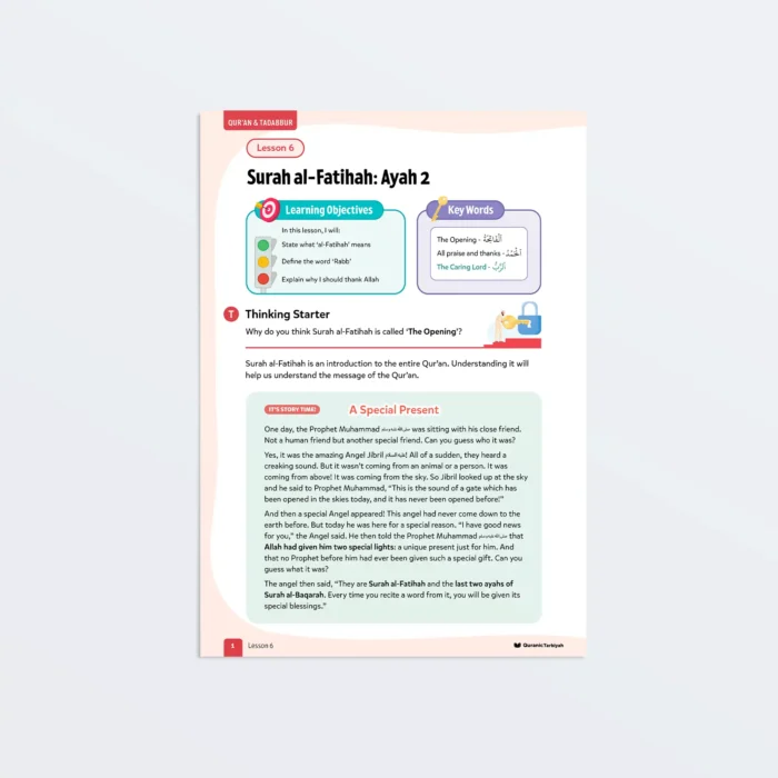 Lesson6-Surah-al-Fatihah-Ayah-2-L3-Quran-Tadabbur-P1 Featured-V2