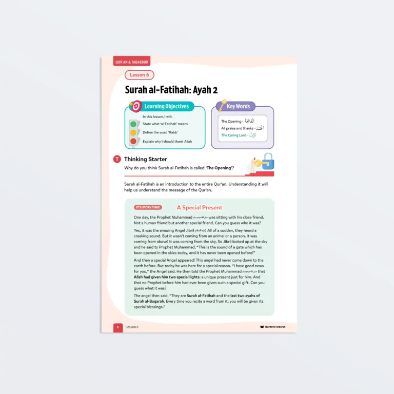 Lesson6-Surah-al-Fatihah-Ayah-2-L3-Quran-Tadabbur-P1 Featured-V2