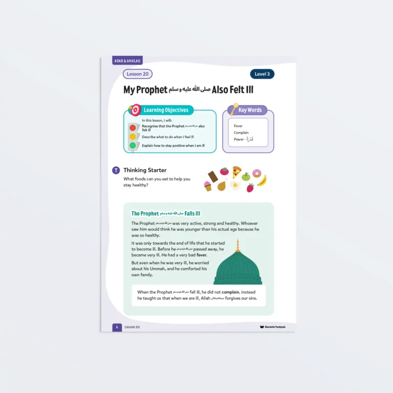 L20 My Prophet Also Felt Ill L3 Adab & Akhlaq P1 Featured