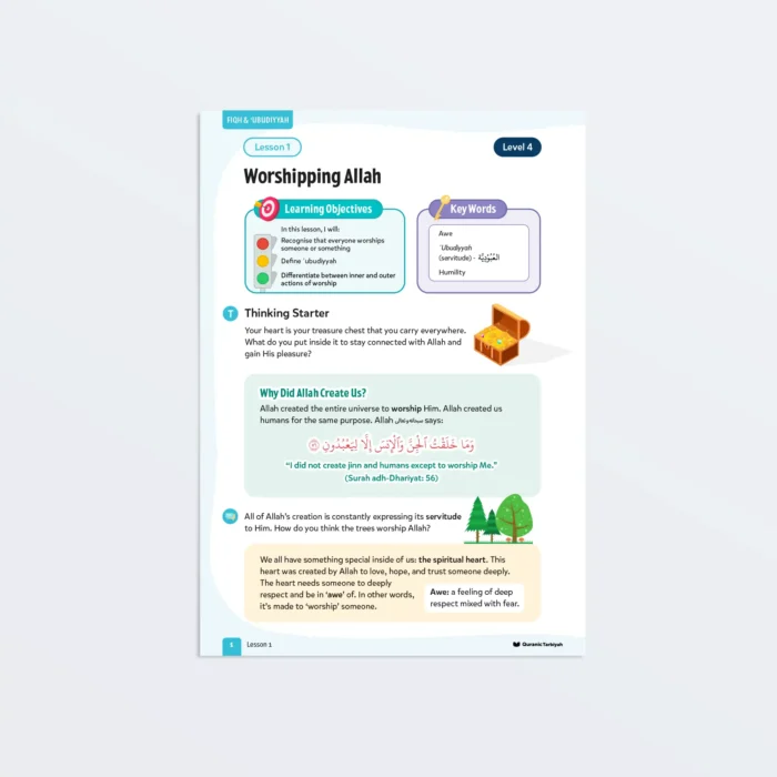 Lesson1-Worshipping Allah-L4-Fiqh-Ubudiyyah-Page1 Featured