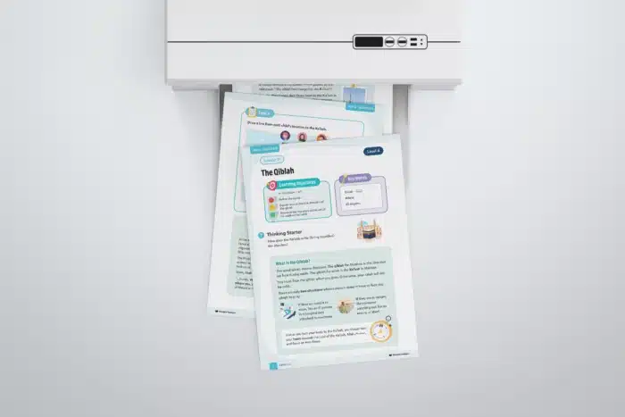 Lesson11-The-Qiblah-L4-Fiqh-Ubudiyyah Page 1 to 3 with printer