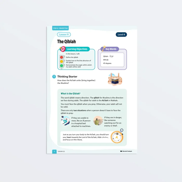 Lesson11-The-Qiblah-L4-Fiqh-Ubudiyyah Page1 Featured