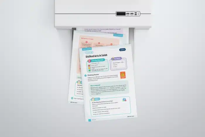 Lesson18-Disliked-Acts-In-Salah-L4-Fiqh-Ubudiyyah Page 1 to 3 with printer