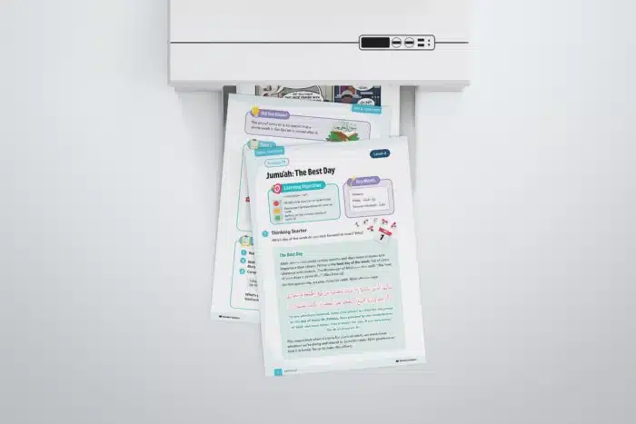 Lesson19-Jumuah-The-Best-Day-L4-Fiqh-Ubudiyyah Page 1 to 3 with printer