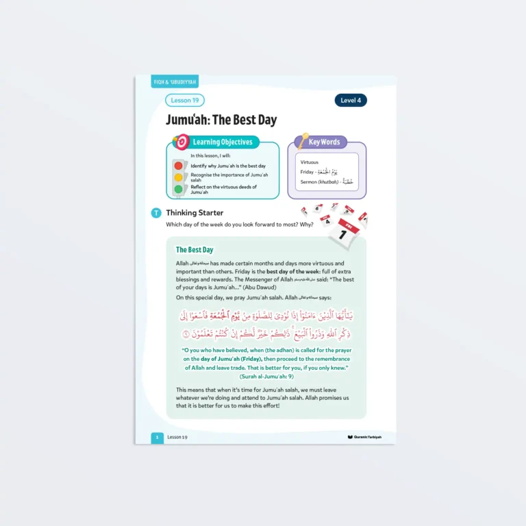 Lesson19-Jumuah-The-Best-Day-L4-Fiqh-Ubudiyyah Page1 Featured