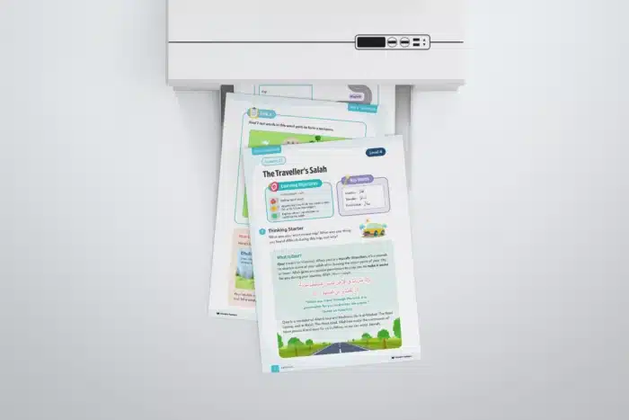 Lesson21-The-Traveller-Salah-L4-Fiqh-Ubudiyyah Page 1 to 3 with printer