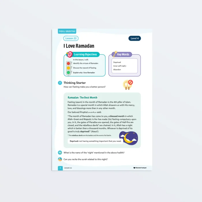 Lesson22-I-Love-Ramadan-L4-Fiqh-Ubudiyyah Page1 Featured