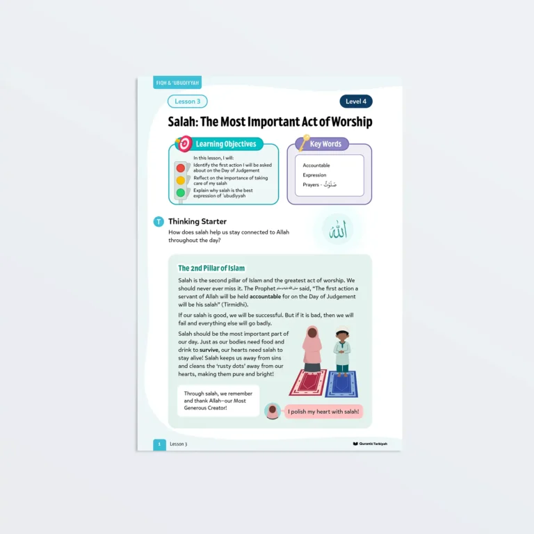 Lesson3-Salah-The-Most-Important-Act-Of-Worship-L4-Fiqh-Ubudiyyah-Page1 Featured