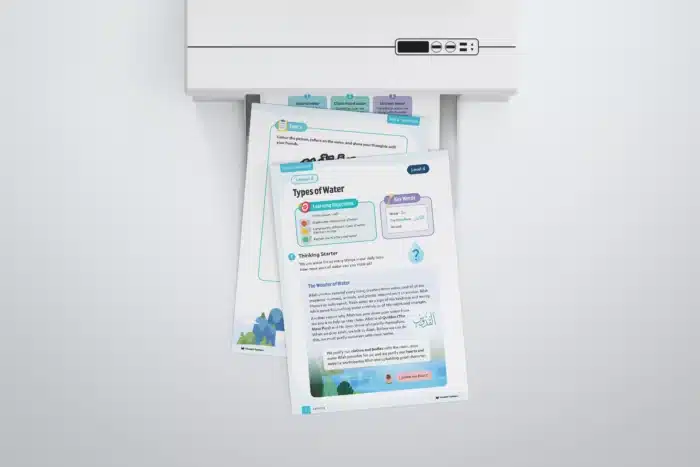 Lesson4-Types-Of-Water-L4-Fiqh-Ubudiyyah-Page 1 to 3 with printer