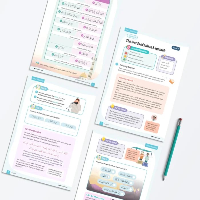 Lesson8-The-Words-Of-Adhan-Iqamah-L4-Fiqh-Ubudiyyah Page 1 to 4