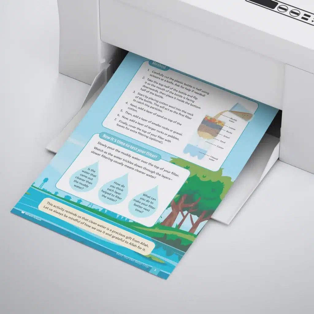 Build-Your-Own-Water-Filter-L4-Fiqh-Ubudiyyah-Activity-Print