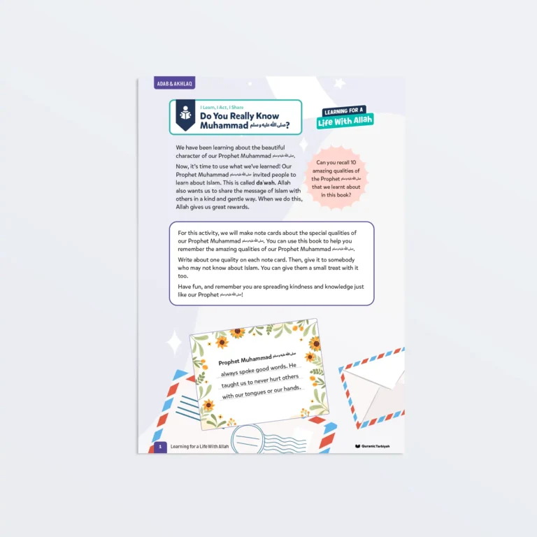 Do-You-Know-Muhammad-SAW-L3-Adab-Akhlaq-Activity-Page1 Featured