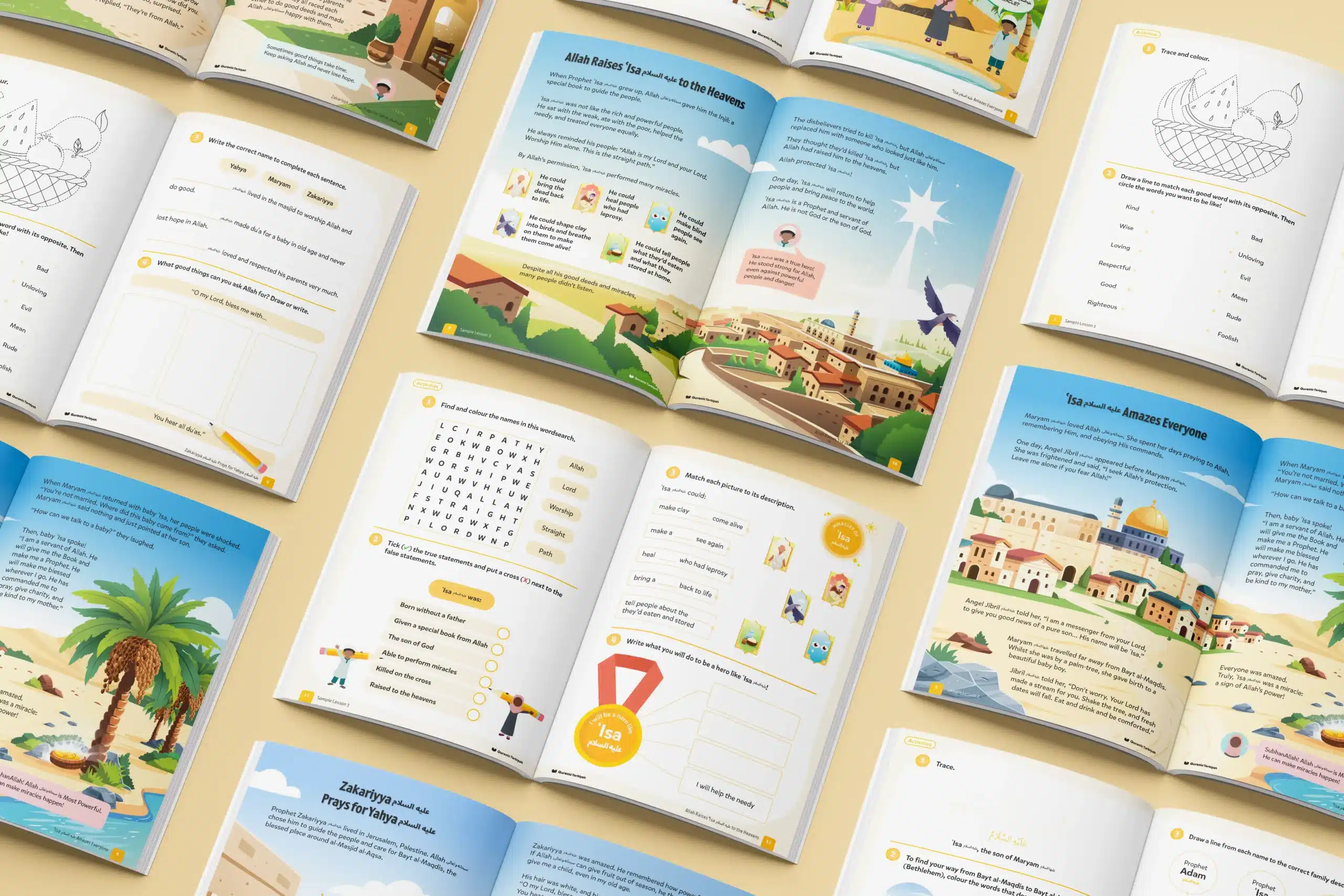 Isa AS, Zakariyya AS and Yahya AS Lesson Bundle 3 Isa AS Lesson Bundle Top Mockup scaled - Quranic Tarbiyah