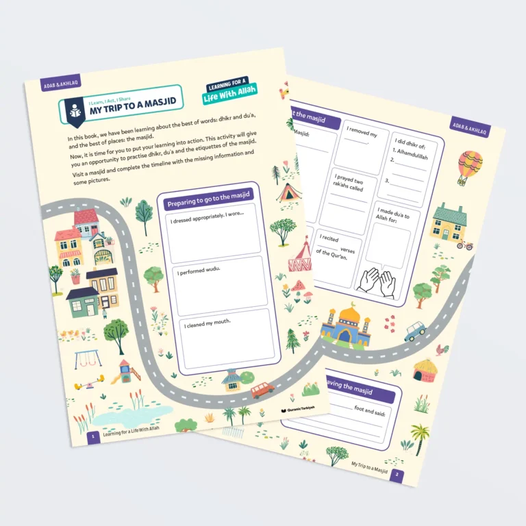 My-Trip-to-a-Masjid-L3-Adab-Akhlaq-Activity-Both-Pages-Featured