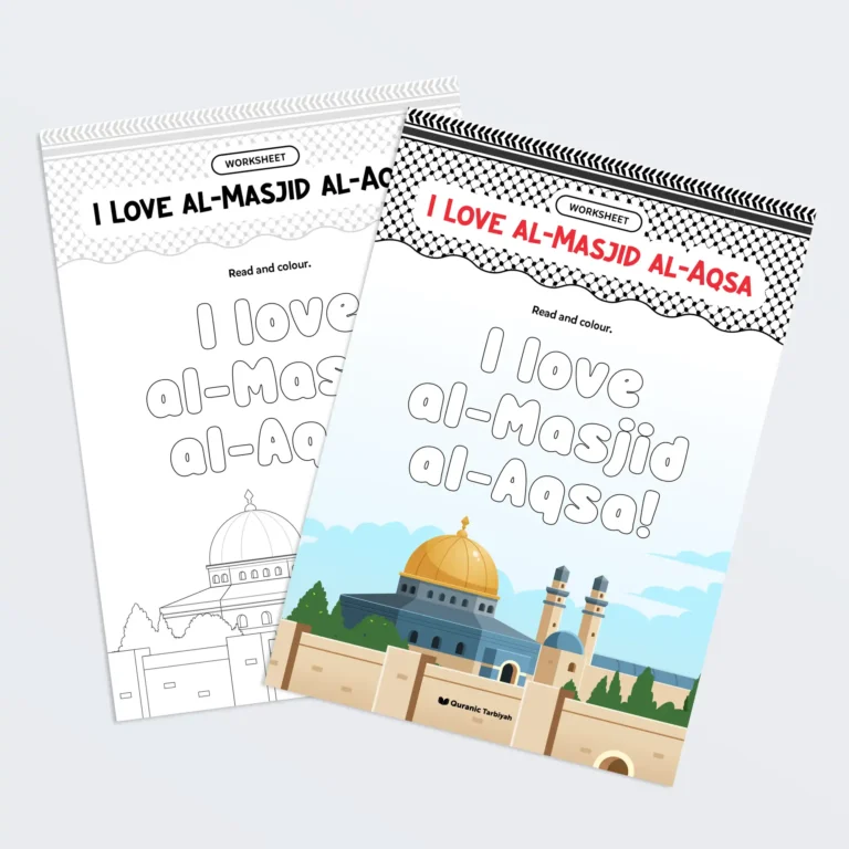 I Love al Masjid al Aqsa worksheet Activity Both pagesv2 - Quranic Tarbiyah