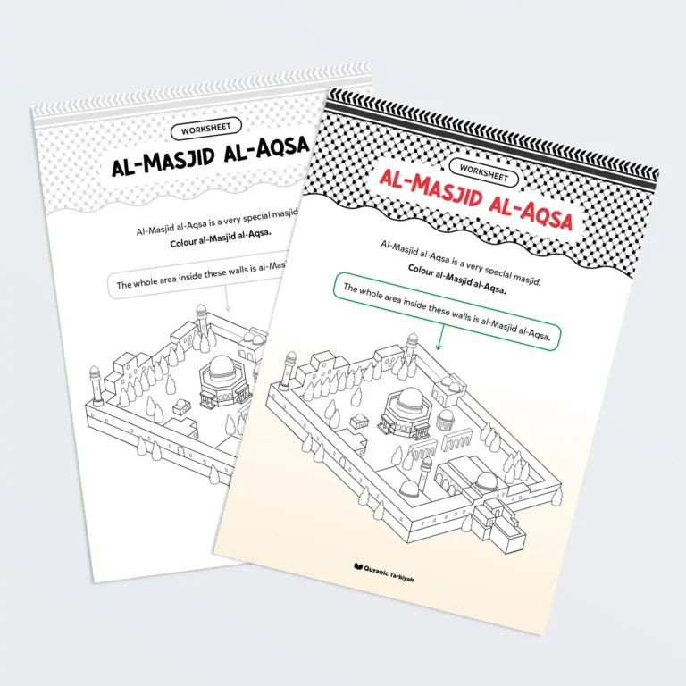 al Masjid al Aqsa worksheet al aqsa week Activity Both page v2 - Quranic Tarbiyah