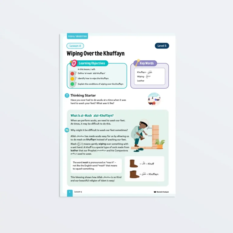 Lesson4-Wiping-Over-The-Khuffayn-L5-Fiqh-Ubudiyyah-P1 Featured