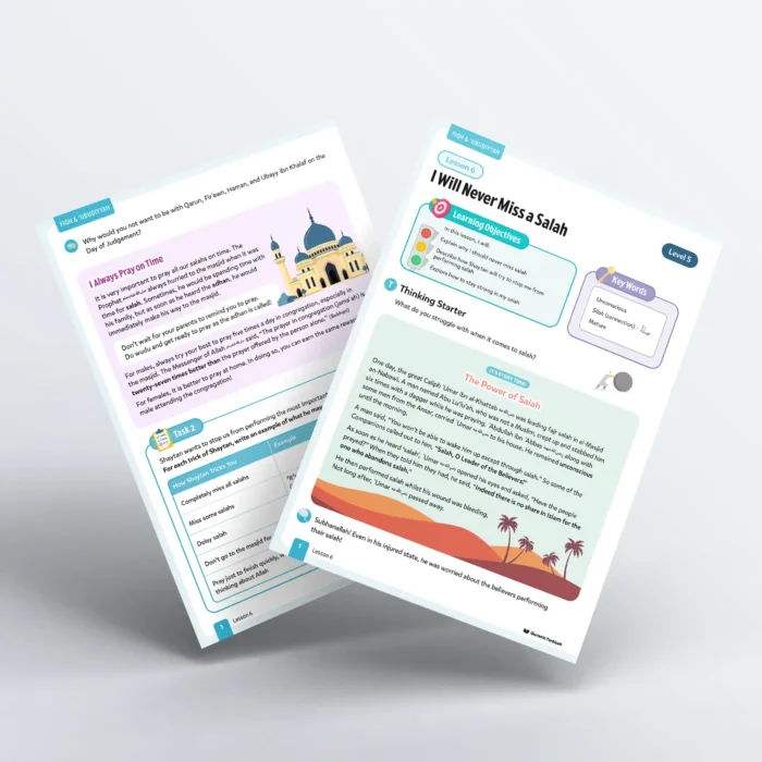 Lesson6-I-Will-Never-Miss-a-Salah-L5-Fiqh-Ubudiyyah-P1 and 3
