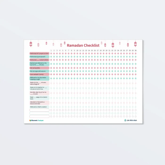 My Ramadan Check List QT