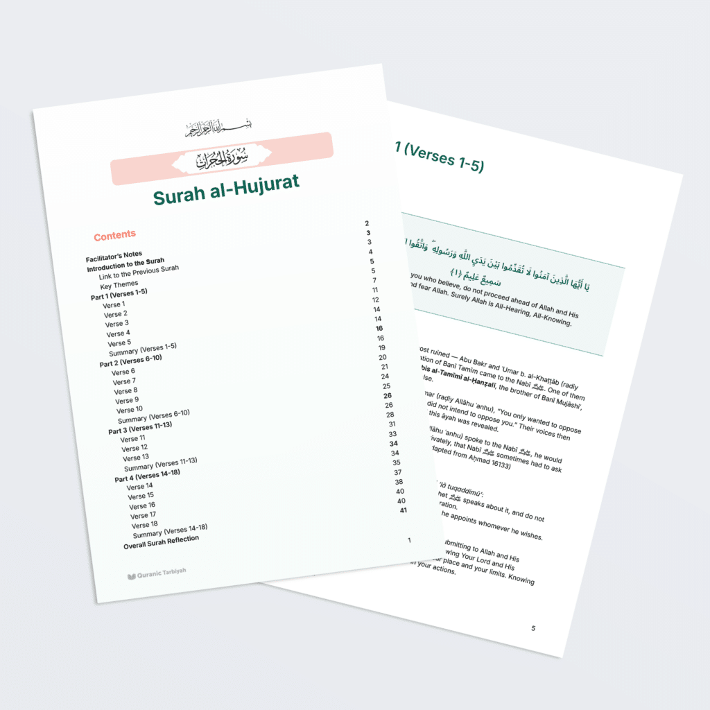 Surah Al-Hujurat Study Notes