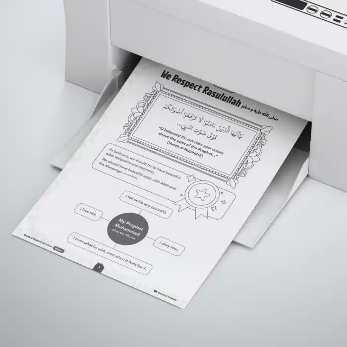 Surah_al-Hujurat_Week-1_We_Respect_Rasulullah_ ﷺ_Print