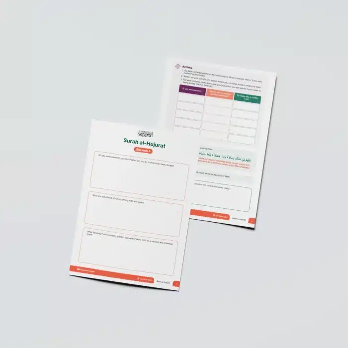Worksheets-Surah-al-Hujurat-ForAdults-WK4-Both-pages