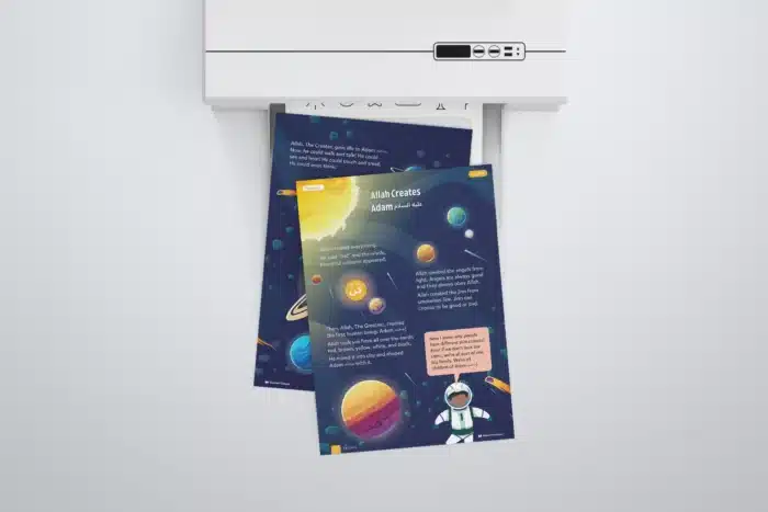 Lesson1-Allah-Created-Adam-AS-L1-Sirah-Stories-P1-to-3-with-printer