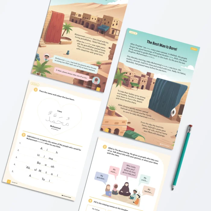 Lesson16-The-Best-Man-Is-Born-L1-Sirah-Stories-P1-to-4