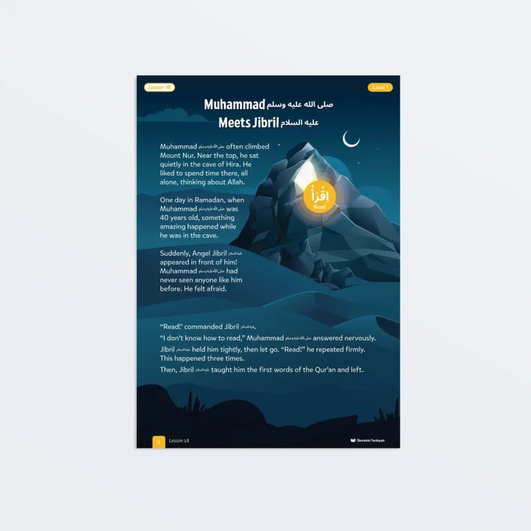 Lesson18-Muhammad-SAW-Meets-Angel-Jibril-AS-L1-Sirah-Stories-P1-Featured