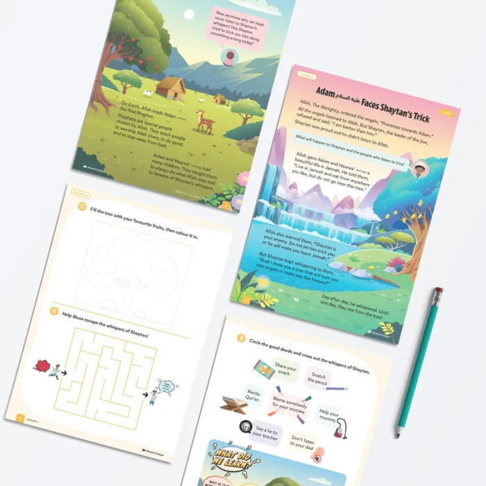 Lesson2-Adam-AS-Faces-Shaytans-Trick-L1-Sirah-Stories-P1-to-4