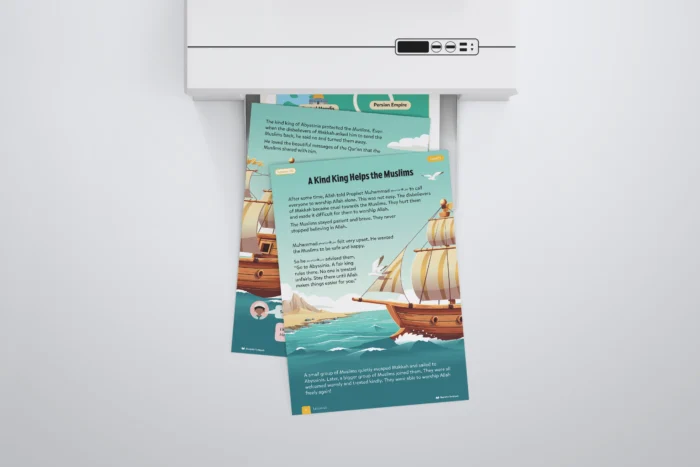 Lesson20-A-Kind-King-Helps-the-Muslims-L1-Sirah-Stories-P1-to-3-with-printer