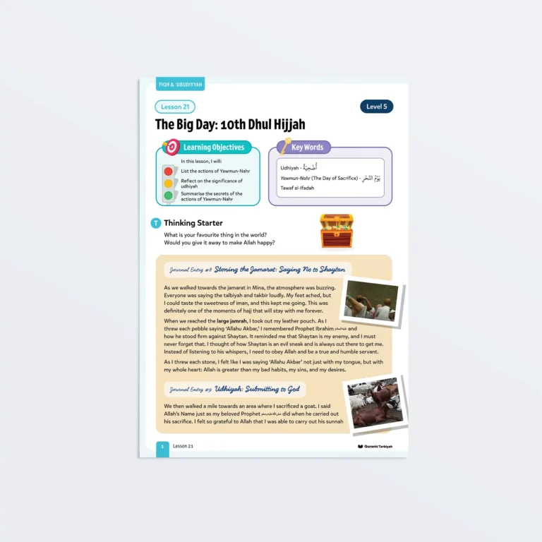 Lesson21-The-Big-Day-10th-Dhul-Hijjah-L5-Fiqh-Ubudiyyah-P1 Featured