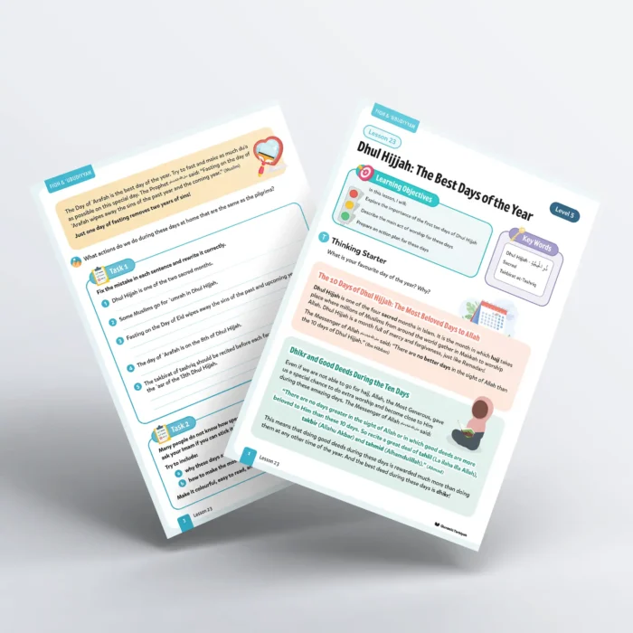 Lesson23-Dhul-Hijjah-The-Best-Days-of-The-Year-L5-Fiqh-Ubudiyyah-P1 and 3