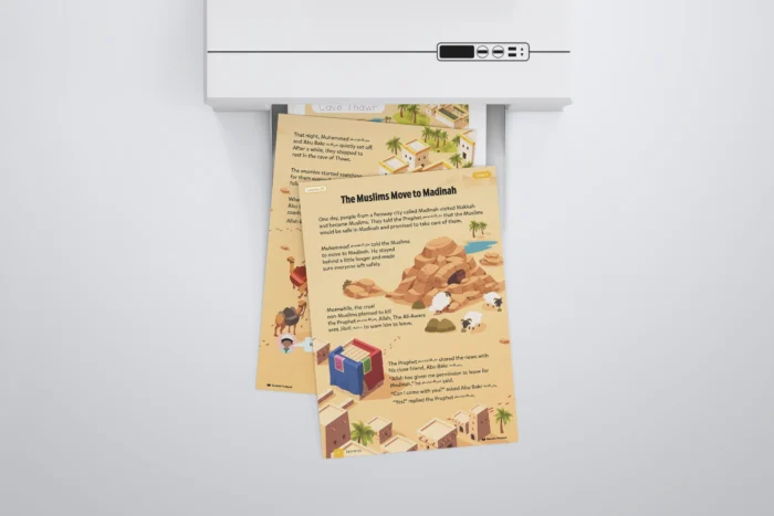 Lesson25-The-Muslims-Move-to-Madinah-L1-Sirah-Stories-P1-to-3-with-printer