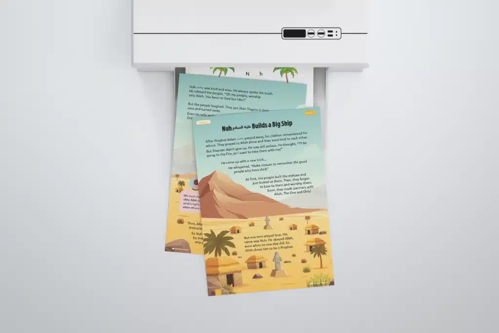 Lesson3-Nuh-AS-Builds-a-Big-Ship-L1-Sirah-Stories-P1-to-3-with-printer
