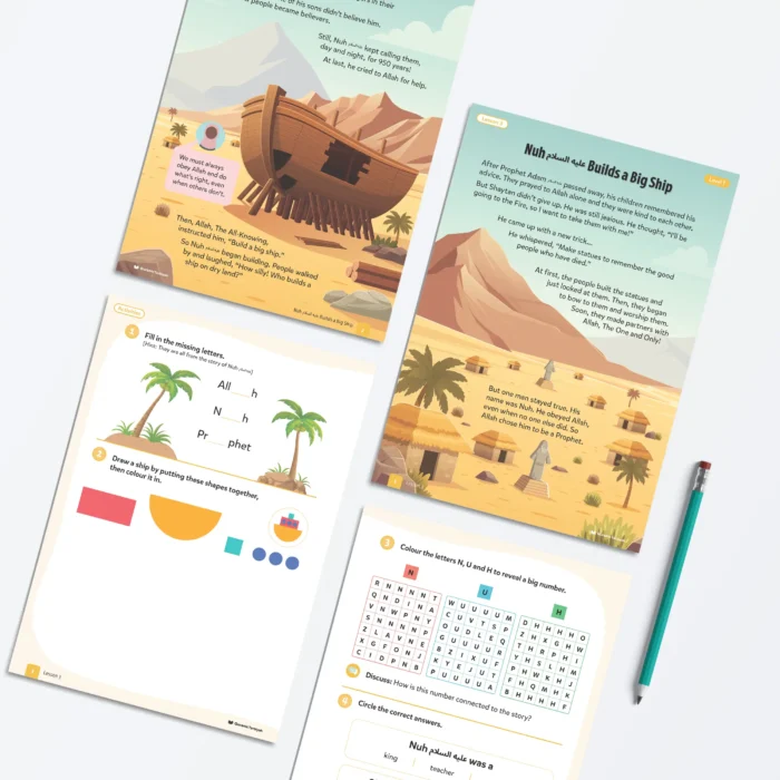 Lesson3-Nuh-AS-Builds-a-Big-Ship-L1-Sirah-Stories-P1-to-4