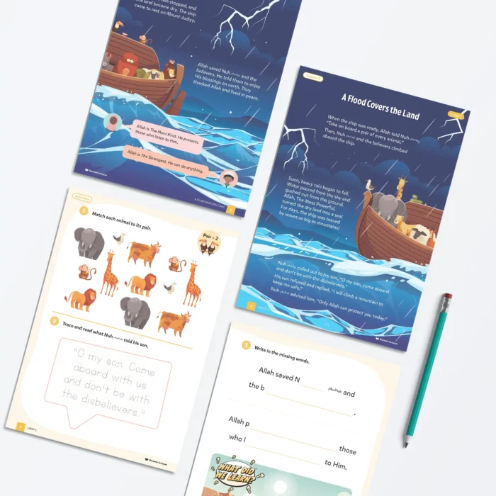 Lesson4-A-Flood-Covers-the-Land-L1-Sirah-Stories-P1-to-4