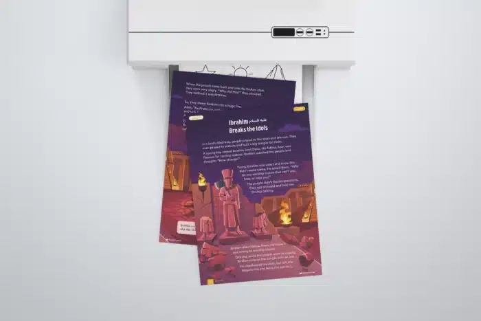 Lesson5-Ibrahim-AS-Breaks-the-Idols-L1-Sirah-Stories-P1-to-3-with-printer