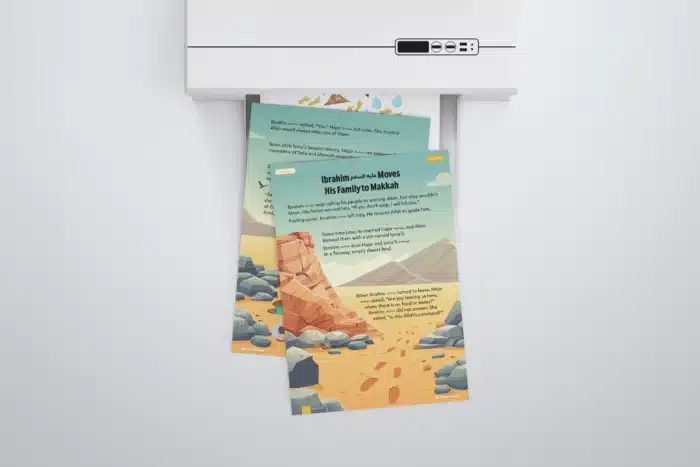 Lesson7-Ibrahim-AS-Moves-His-Family-to-Makkah-L1-Sirah-Stories-P1-to-3-with-printer