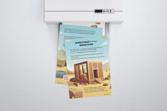 Lesson9-Ibrahim-and-Ismail-AS-Build-the-Kabah-L1-Sirah-Stories-P1-to-3-with-printer