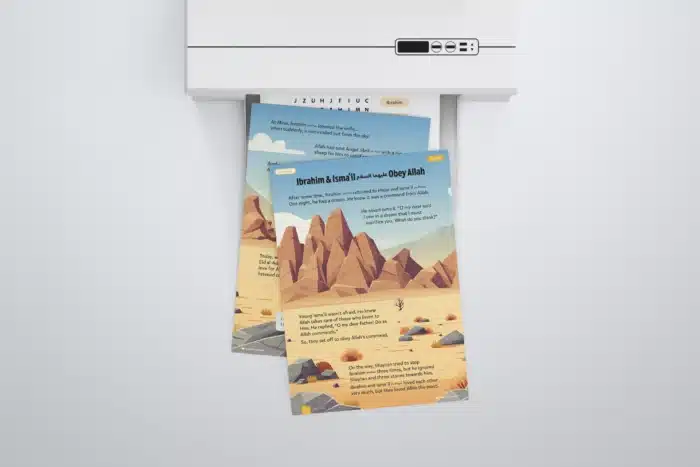 Lessson8-Ibrahim-and-Ismail-AS-Obey-Allah-L1-Sirah-Stories-P1-to-3-with-printer